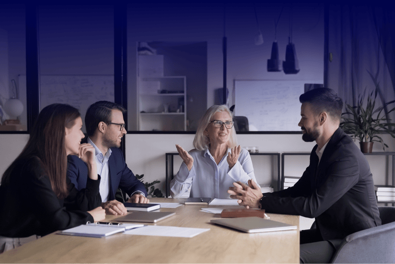 Home 3 people in a meeting